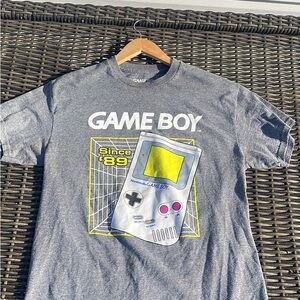 Nintendo Game Boy Gray T-Shirt with Yellow and Purple Accents